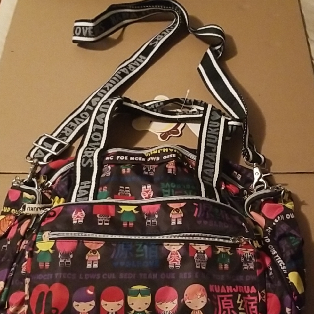 Harajuku Lovers Colorful Graphic Women's Tote Bag